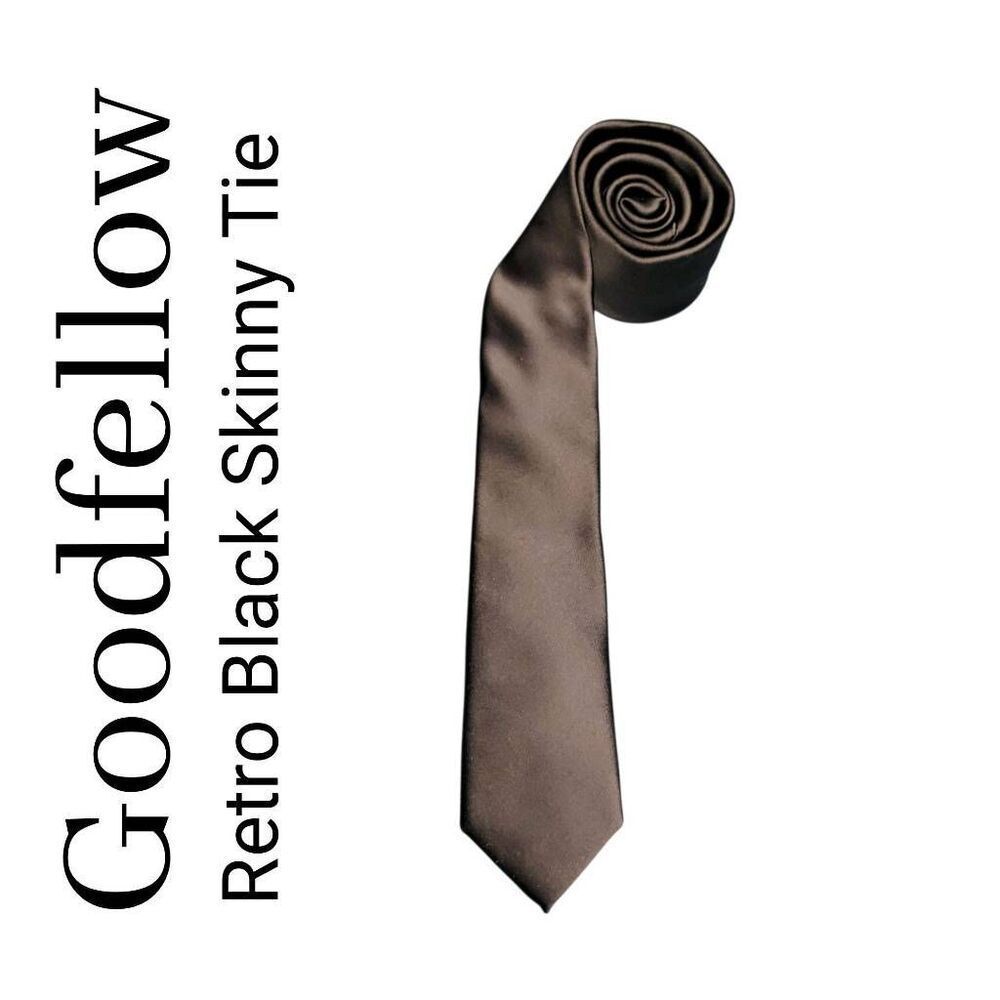 Goodfellow Retro Black Skinny Tie